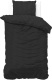 Zensation Caesar - Diep zwart 1-persoons (140 x 200/220 cm + 1 kussensloop) Dekbedovertrek