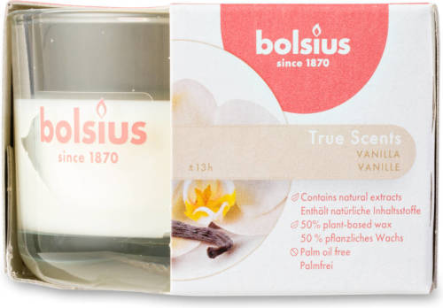 Bolsius Geurkaars True Scents - Vanille - 8 Cm