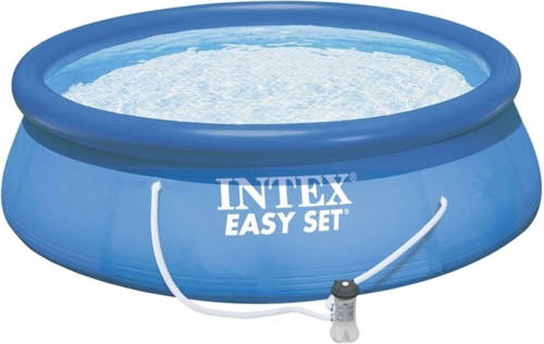 Intex Easy Set Opblaaszwembad Met Filterpomp 457 Cm Blauw