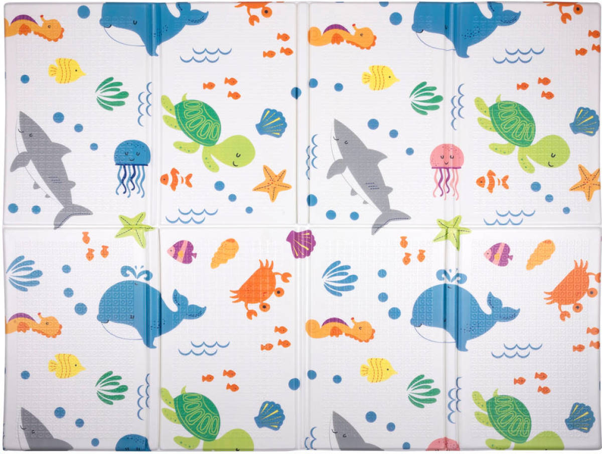 Let's Play Speelkleed - Speelmat - Luiermat - Hypo Allergeen Kunststof - 90 X 120 X 0,8 Cm - Zeedieren