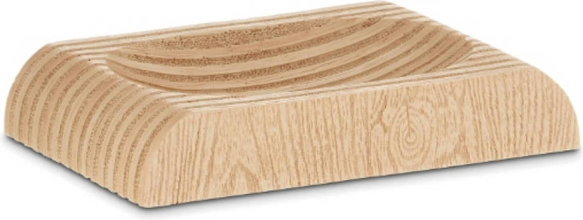 Zeepschaal Met Hout Effect, Beige - Kela Kaiu