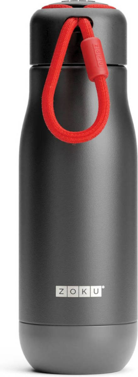 Thermosfles Rvs, 350 Ml, Zwart - Zoku Hydration