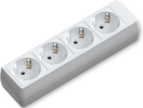 BES LED Verlengsnoer Zonder Snoer/kabel - Aigi Bovun - 3680w - 4 Stopcontacten - Wit Nederland
