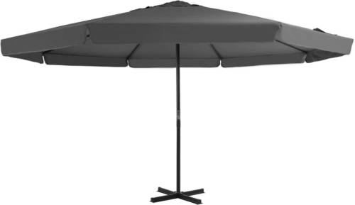 VidaXL Parasol Met Aluminium Paal 500 Cm Antraciet