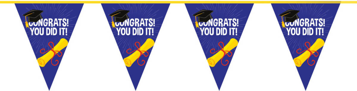 Folat Vlaggenlijn Congrats! You Did It! 10 Meter
