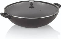 Wokpan Gietijzer Zwart, 36 Cm - Kela Calido