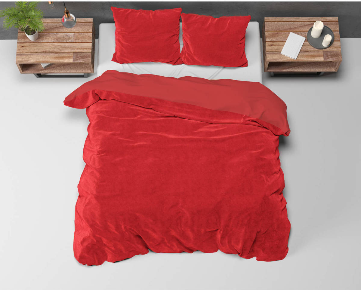 Sleeptime Dbo St Velvet Uni Red 140x220