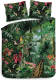 Heckett & Lane Dekbedovertrek Frey - Groen - 1-persoons 140x200/220 Cm