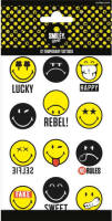 Smiley Neptattoos Smiley World Junior Geel 12 Stuks