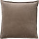 Dutch Decor Caith - Sierkussen Velvet Driftwood 50x50 Cm - Taupe - Bruin