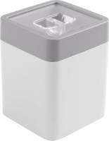 Sunware - Sigma Home Voorraadbus 0,6l Wit Grijs - 9 X 9 X 11,4 Cm