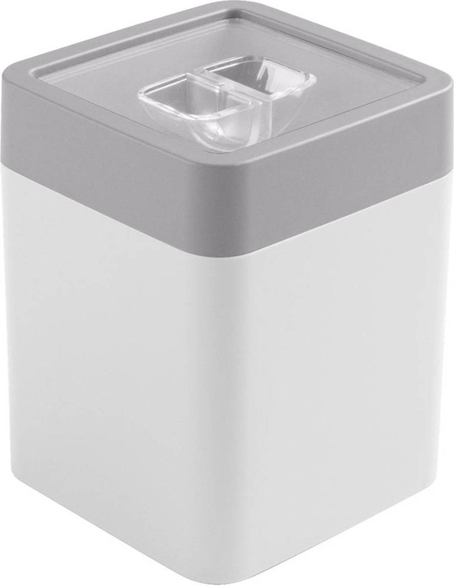 Sunware - Sigma Home Voorraadbus 0,6l Wit Grijs - 9 X 9 X 11,4 Cm