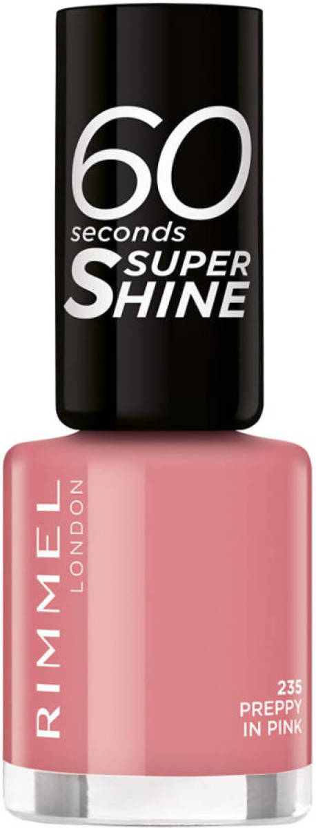 Rimmel London 60 Seconds SuperShine nagellak - 235 Preppy In Pink