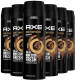 Axe Dark Temptation bodyspray deodorant - 6 x 200 ml - voordeelverpakking
