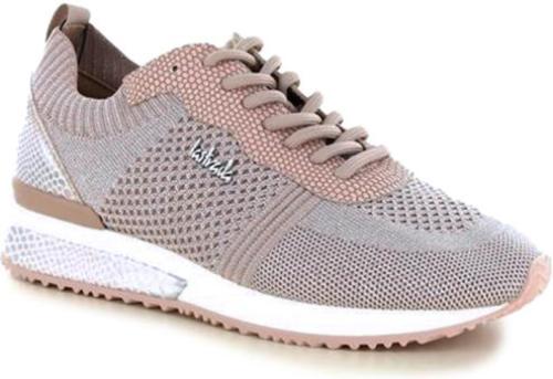 La strada knitted sneakers beige/zilver