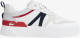 Lacoste L002 sneakers wit/donkerblauw/rood