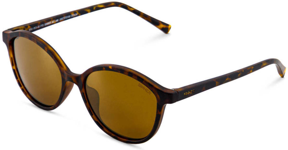 Sinner zonnebril Mono met tortoise print bruin