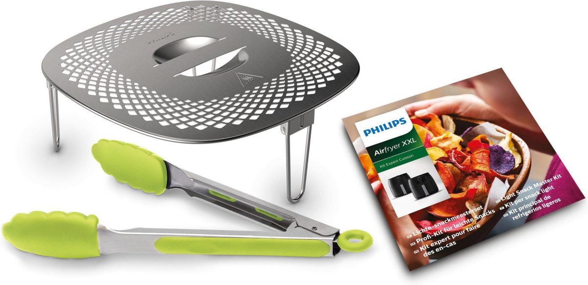Philips Grillpan-inzet HD9954/01 Snack Profi-Kit Accessoires voor airfryer XXL (3 stuks)