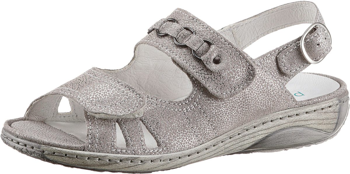 Waldlaufer Sandalen Garda met klittenbandsluitingen en drukknoop