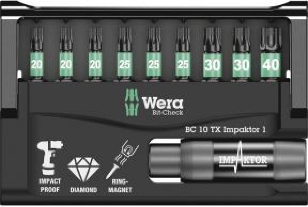 Wera Bit-Check 10 TX Impaktor 1