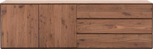 Goossens Dressoir Vic, 2 deuren 3 laden vsr breed, staand