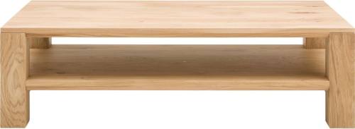 Goossens Salontafel Luuk rechthoekig, hout eiken blank, modern design, 140 x 40 x 70 cm