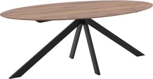 Goossens Excellent Eettafel Ferris Piramide Poot, Ovaal 180 x 110 cm