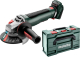 Metabo WPB 18 LT BL 11-125 Quick Haakse Slijper 18V Body met paddleschakelaar in metaBOX 165 L