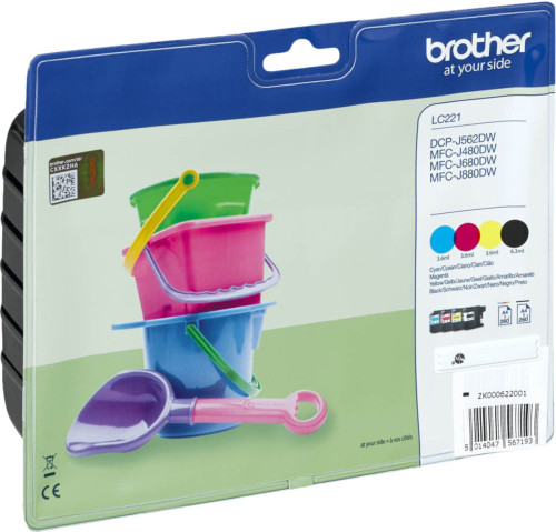 Brother LC-221VALBP 4-Kleuren Pack