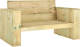 VidaXL Tuinbank 139 cm geïmpregneerd grenenhout