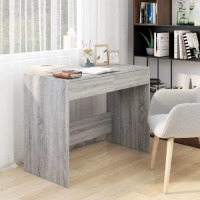 VidaXL Bureau 101x50x76,5 cm spaanplaat grijs sonoma eikenkleurig