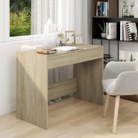 VidaXL Bureau 101x50x76,5 cm spaanplaat sonoma eikenkleurig