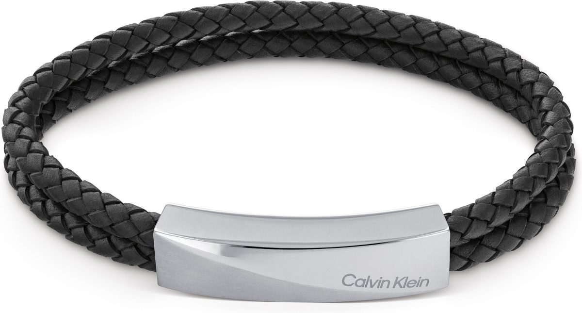 Calvin klein Leren armband Wrapped & Braided, 35000097, 35000098