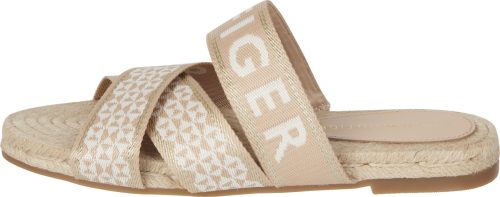 Tommy hilfiger Slippers TOMMY WEBBING FLAT ESPADRILLE met opvallend logo