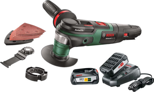 Bosch AdvancedMulti 18 + 2,5 Ah accu (2x)