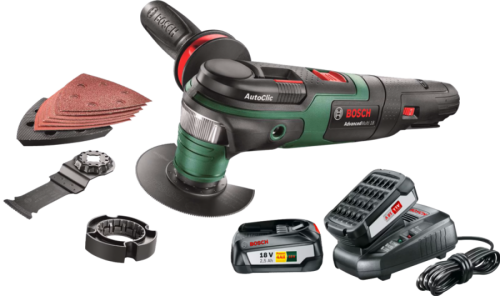 Bosch AdvancedMulti 18 + 2,5 Ah accu (2x)