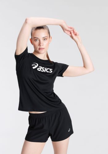 Asics hardloopshirt Core zwart/wit