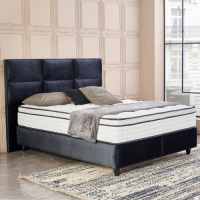 Dekbed Discounter Boxspring met Opbergbox - Mississippi 160 x 200 cm, Kleur: Antraciet, Montage: Excl. Montage