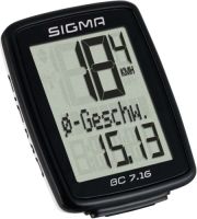 Sigma Fietscomputer BC 7.16 zwart 7160