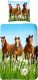 Good Morning Dekbedovertrek 5316-P HORSES 135x200 cm meerkleurig