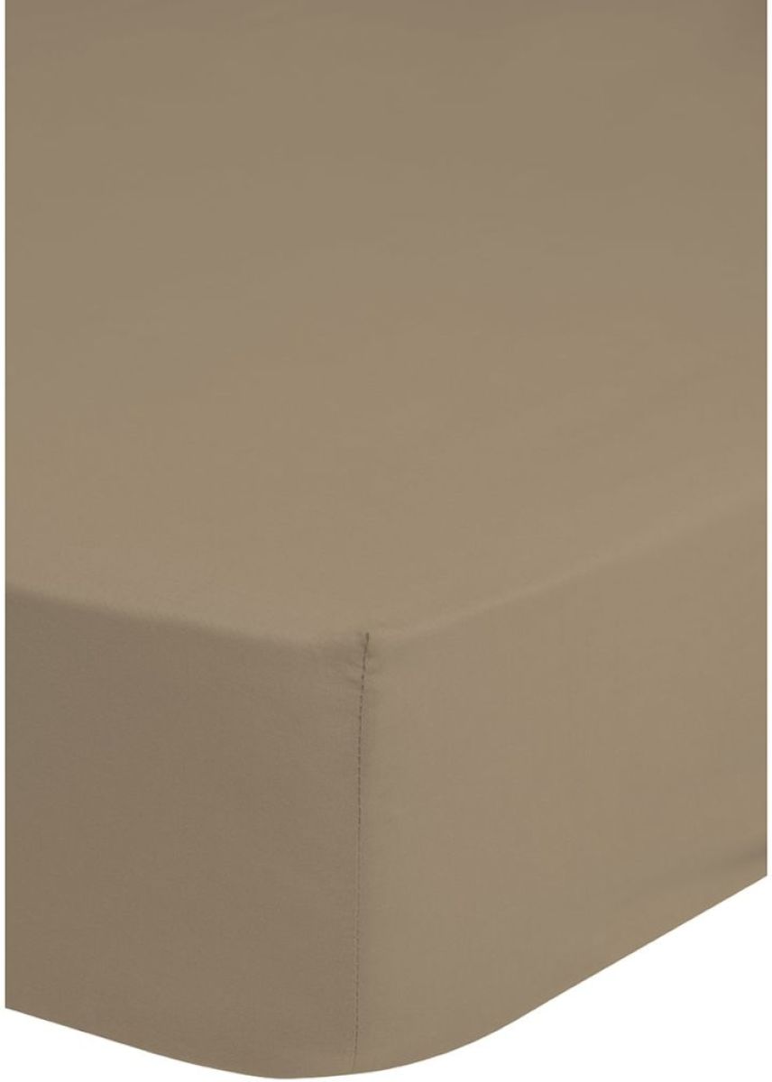 Good Morning Hoeslaken jersey 160/180x200 cm zandkleurig