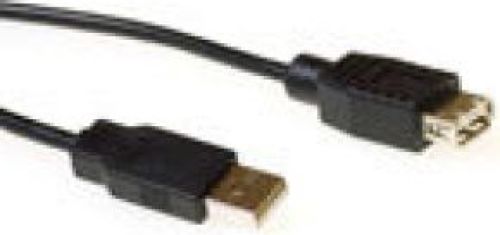 ACT Intronics USB 2.0 verlengkabel USB A male - USB A female zwart - [SB2250]