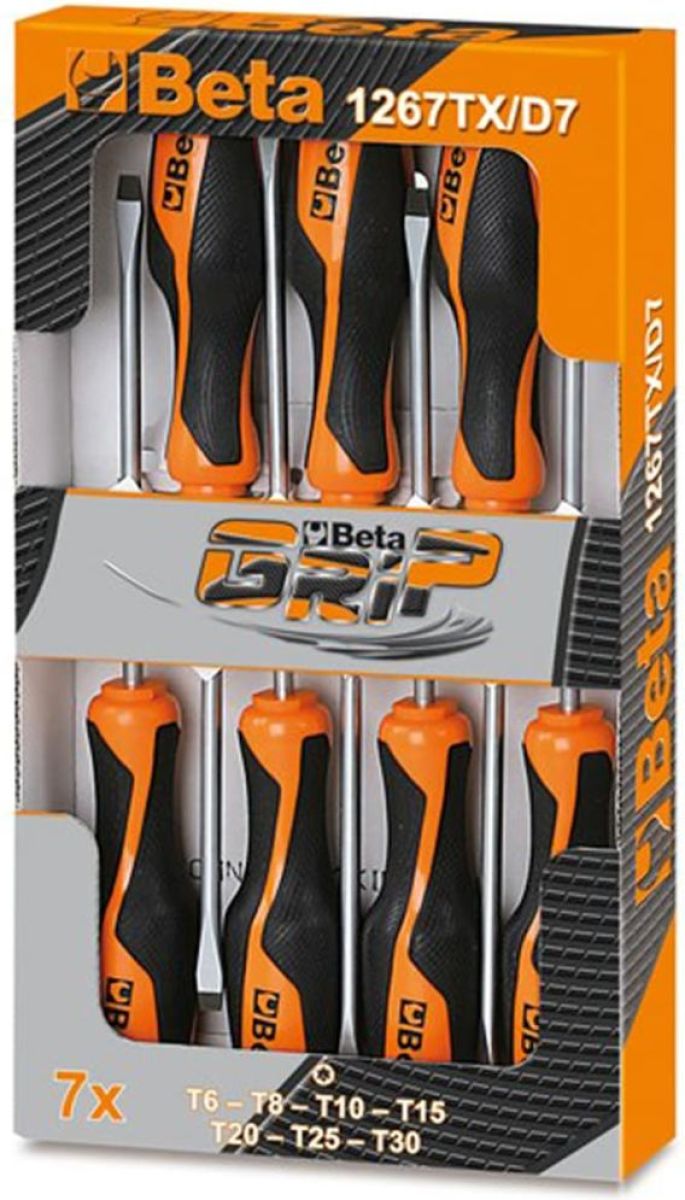 Beta Tools 7-delige schroevendraaier set 1267TX/D7 staal