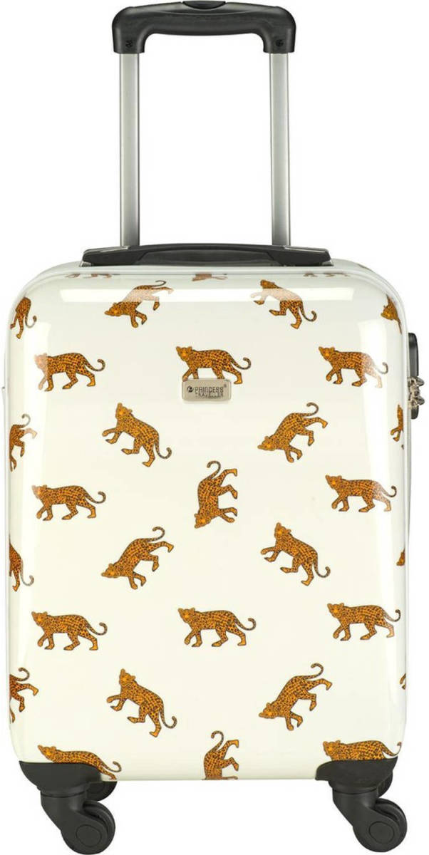 Princess Traveller Trendy Animal Collection - Leopard - Wit - 56cm
