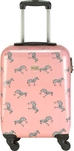 Princess Traveller Trendy Animal Collection - Zebra - Roze -56cm