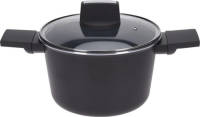 Excellent Houseware Braadpan - Kookpan Met Deksel - 20 Cm - Zwart