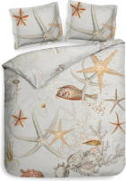 Heckett & Lane Dekbedovertrek Axelia - Naturel - Lits-jumeaux Xl 260x200/220 Cm
