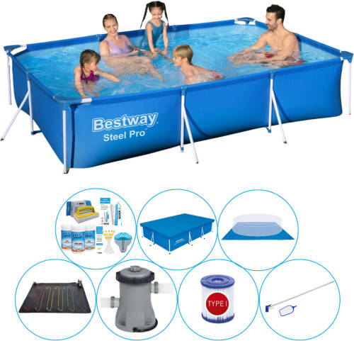 Bestway Steel Pro Rechthoekig 300x201x66 Cm - Zwembad Met Accessoires