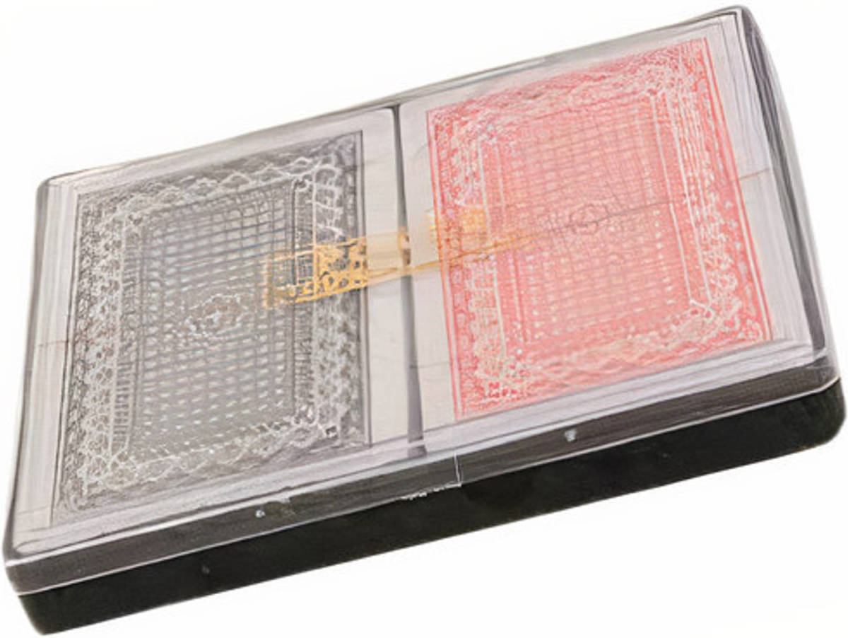 Jonotoys Speelkaarten Poker Rood/zwart 2-delig