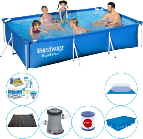 Bestway Steel Pro Rechthoekig 300x201x66 Cm - Zwembad Combi Deal